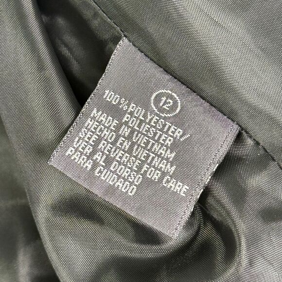 Giorgio Sant' Angelo Women's Blazer, Size 12, Bow & Buttons, Black & White - Picture 15 of 16